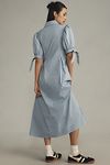 Thumbnail View 2: English Factory Puff-Sleeve A-Line Midi Shirt Dress