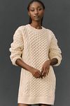 Thumbnail View 3: English Factory Long-Sleeve Cable Knit Mini Dress