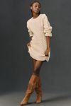 Thumbnail View 1: English Factory Long-Sleeve Cable Knit Mini Dress