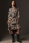 Thumbnail View 1: English Factory Long-Sleeve Midi Shirt Dress