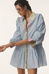 Thumbnail View 1: English Factory Long-Sleeve Mini Shirt Dress