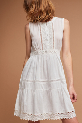 anthropologie white dress