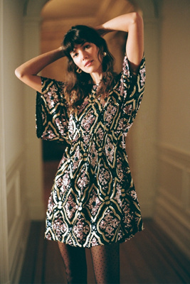 sequin tunic dress