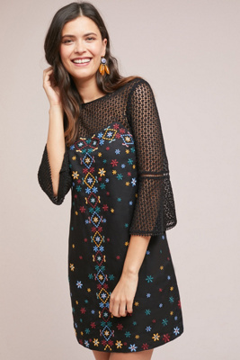 anthropologie shift dress