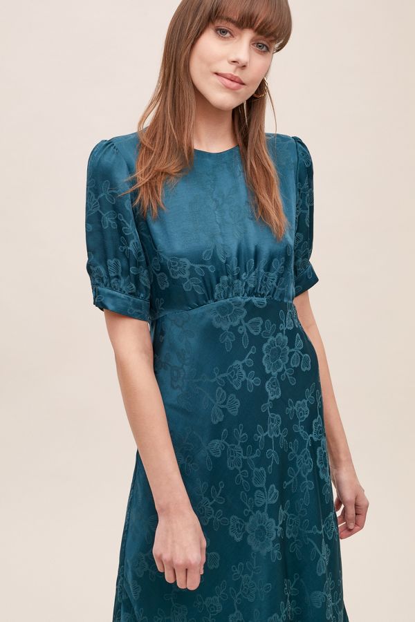 Samantha Floral Jacquard Dress Anthropologie Uk