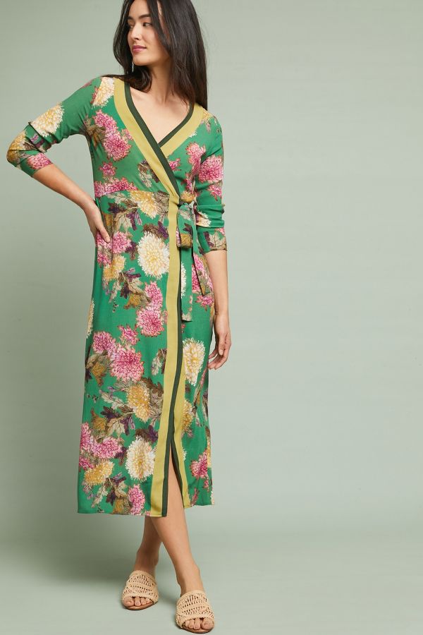 Edna Floral Kimono Maxi Dress Anthropologie Uk