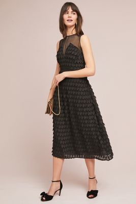 anthropologie fit and flare dress
