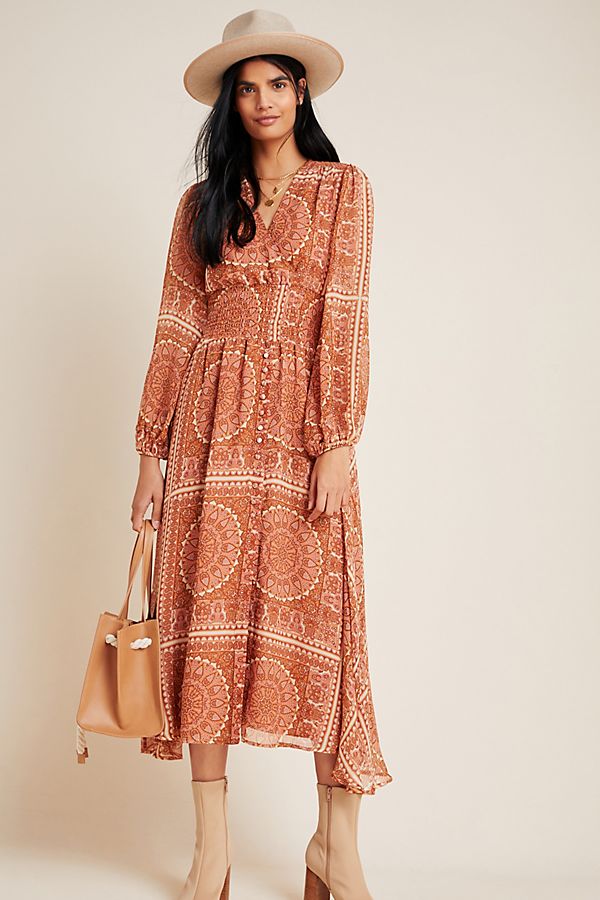 Slide View: 1: Mara Tiered Maxi Dress
