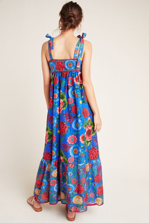 Cirque Embroidered Maxi Dress | Anthropologie