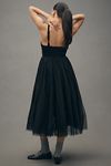 Thumbnail View 3: Moon River Sleeveless Tulle Twofer Midi Dress