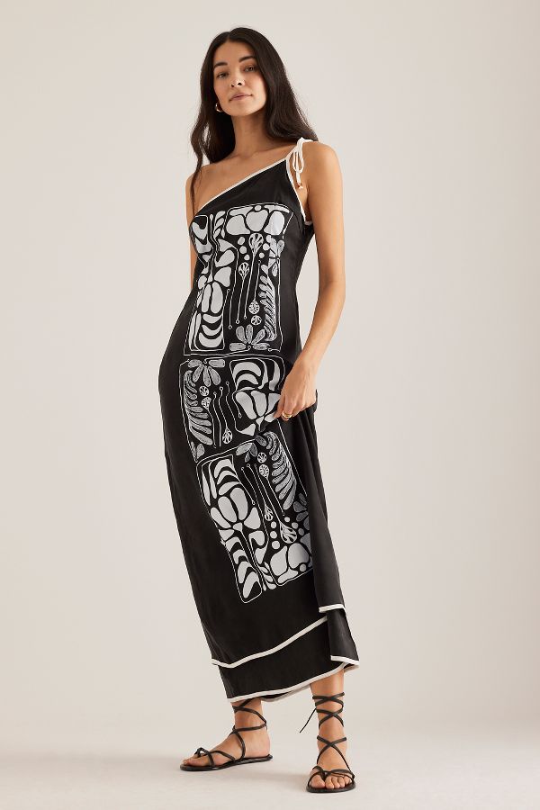 Slide View: 1: Robe Maxi Asymétrique Sancia Suki