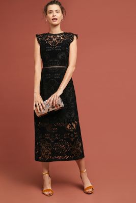 monique lhuillier lace cocktail dress