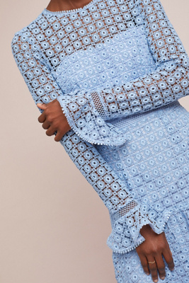 ml monique lhuillier claire lace dress