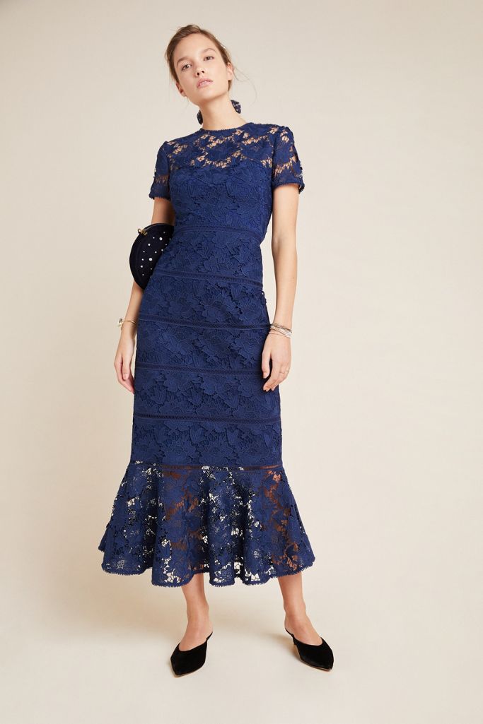 Robe Cocktail Monique Lhuillier GARNET – Dentelle Violette, Taille 0, Neuve Avec étiquettes