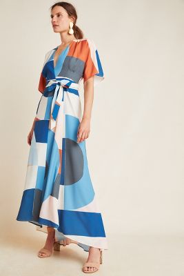 Miro Wrap Maxi Dress | Anthropologie