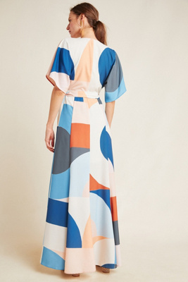 miro wrap maxi dress