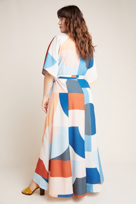 miro wrap maxi dress