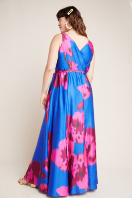 harper floral wrap dress