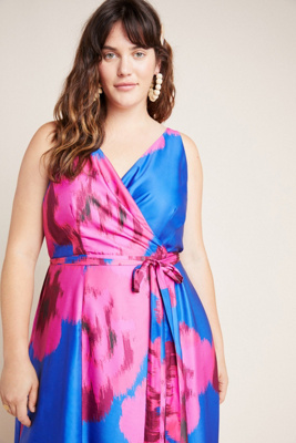 harper floral wrap dress