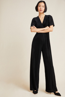 anthropologie velvet jumpsuit