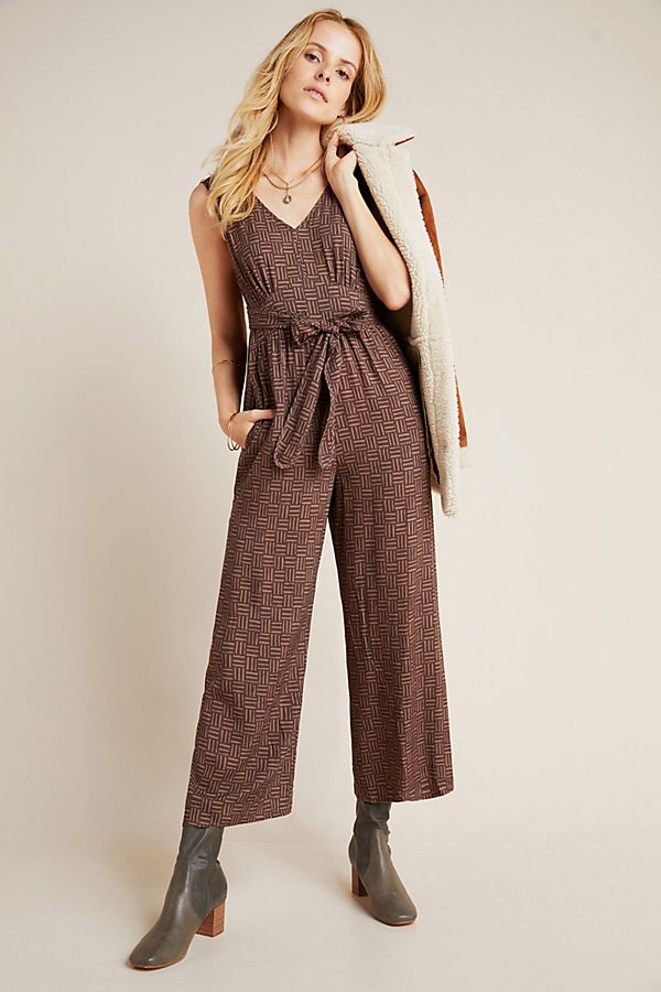 Slide View: 1: Radley Abstract Wide-Leg Jumpsuit