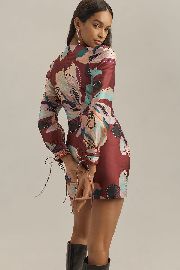 Slide View: 2: Hutch Long-Sleeve Deva Mini Dress