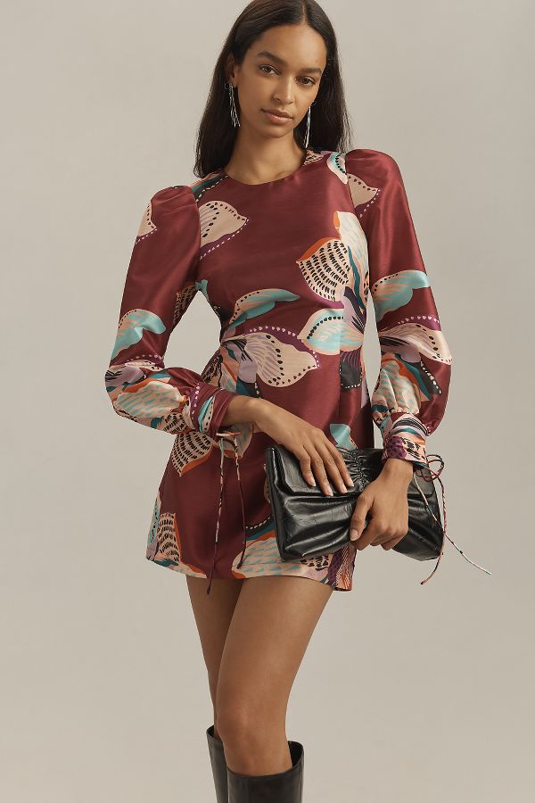 Slide View: 1: Hutch Long-Sleeve Deva Mini Dress