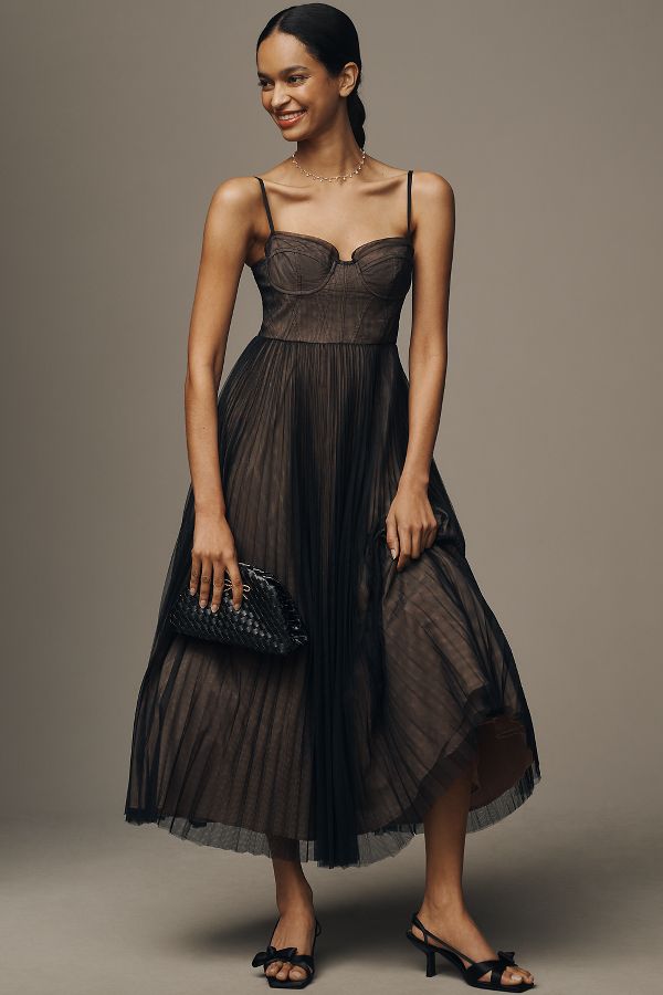 Slide View: 1: Hutch Bustier Maxi A-Line Dress