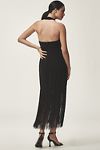 Thumbnail View 2: Hutch Plunge Halter Fringe Knit Midi Dress