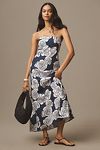 Thumbnail View 1: KIVARI Carmen Strapless Linen Midi Dress