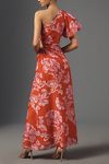 Thumbnail View 3: KIVARI Olina One-Shoulder Linen Maxi Dress