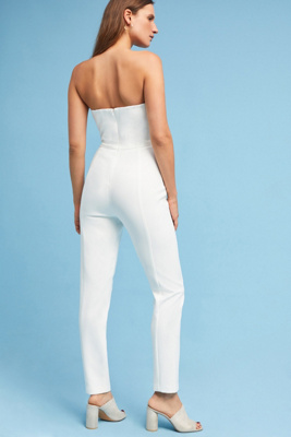 strapless cutout jumpsuit