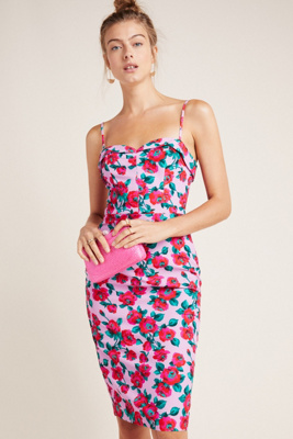 black halo floral dresses