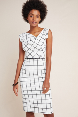 anthropologie little white dress