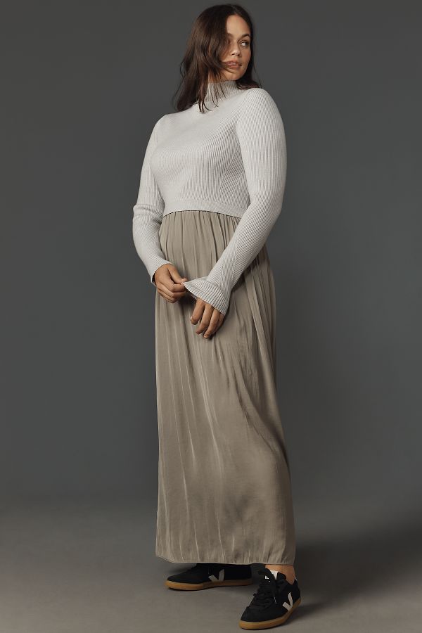 Slide View: 7: The Thea Twofer Sweater Dress