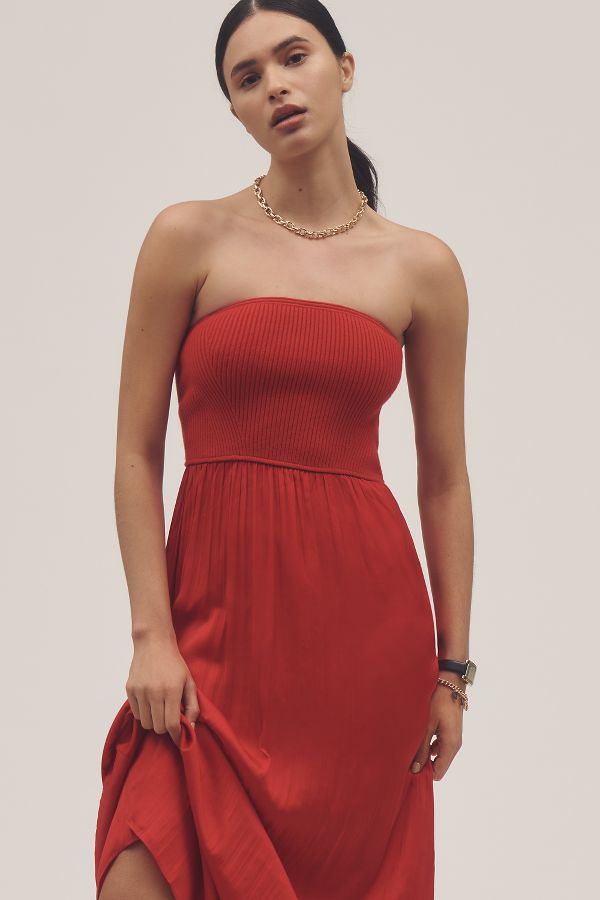 Slide View: 3: The Thea Twofer Sweater Dress: Strapless Edition