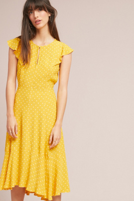 flutter sleeve dress uk