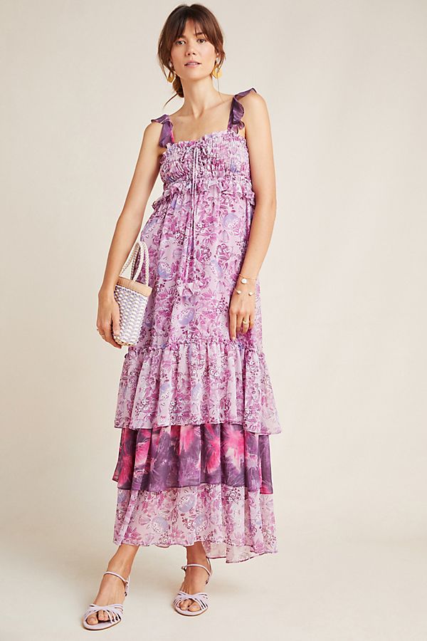 Slide View: 1: Danielle Tiered Maxi Dress