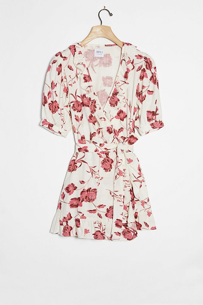 Ilyana Wrap Mini Dress Anthropologie