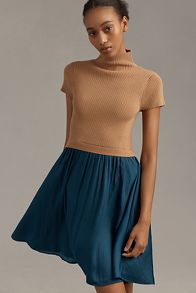 Slide View: 4: The Thea Twofer Sweater Dress: Short-Sleeve Mini Edition