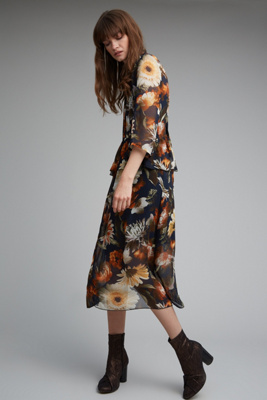 robe midi mousseline