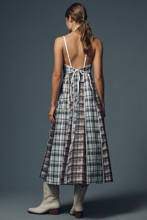 Slide View: 5: Siddhartha Bansal V-Neck Midi Dress