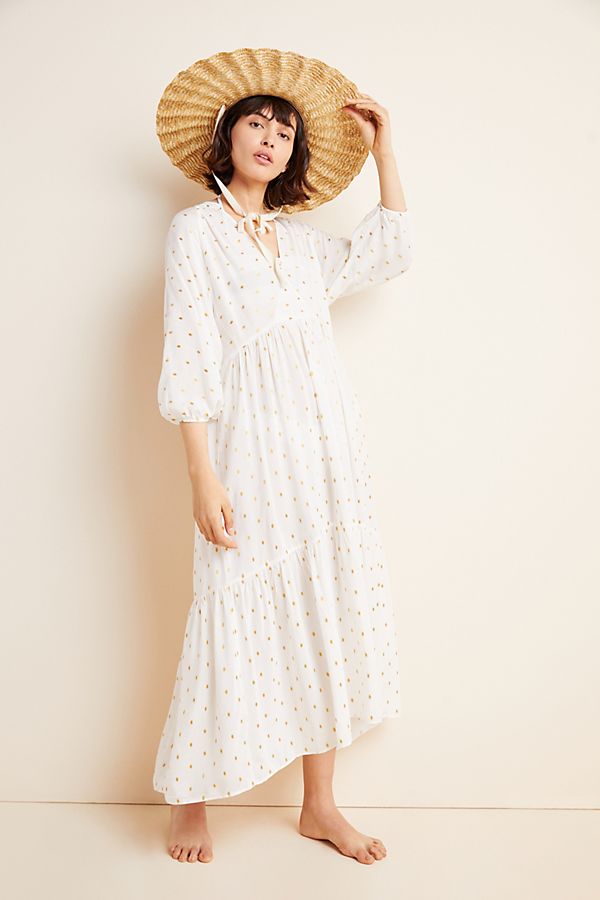 Slide View: 1: Augustine Tiered Maxi Dress