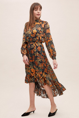 just female orange dress
