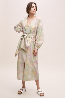 cotton wrap dress uk
