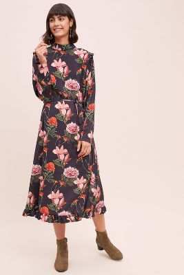 print midi dress uk