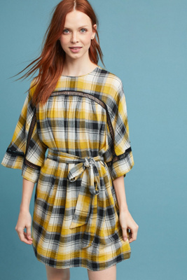 tie waist tunic dress