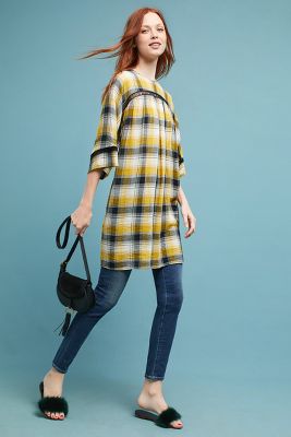 tie waist tunic dress