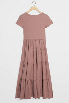 anthropologie layered sweater maxi dress