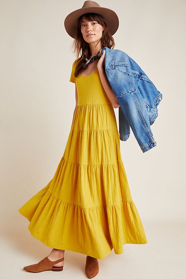 Slide View: 1: Gillian Tiered Maxi Dress
